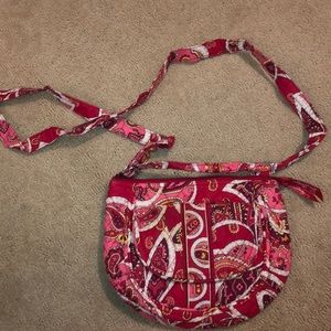 red vera bradley crossbody bag